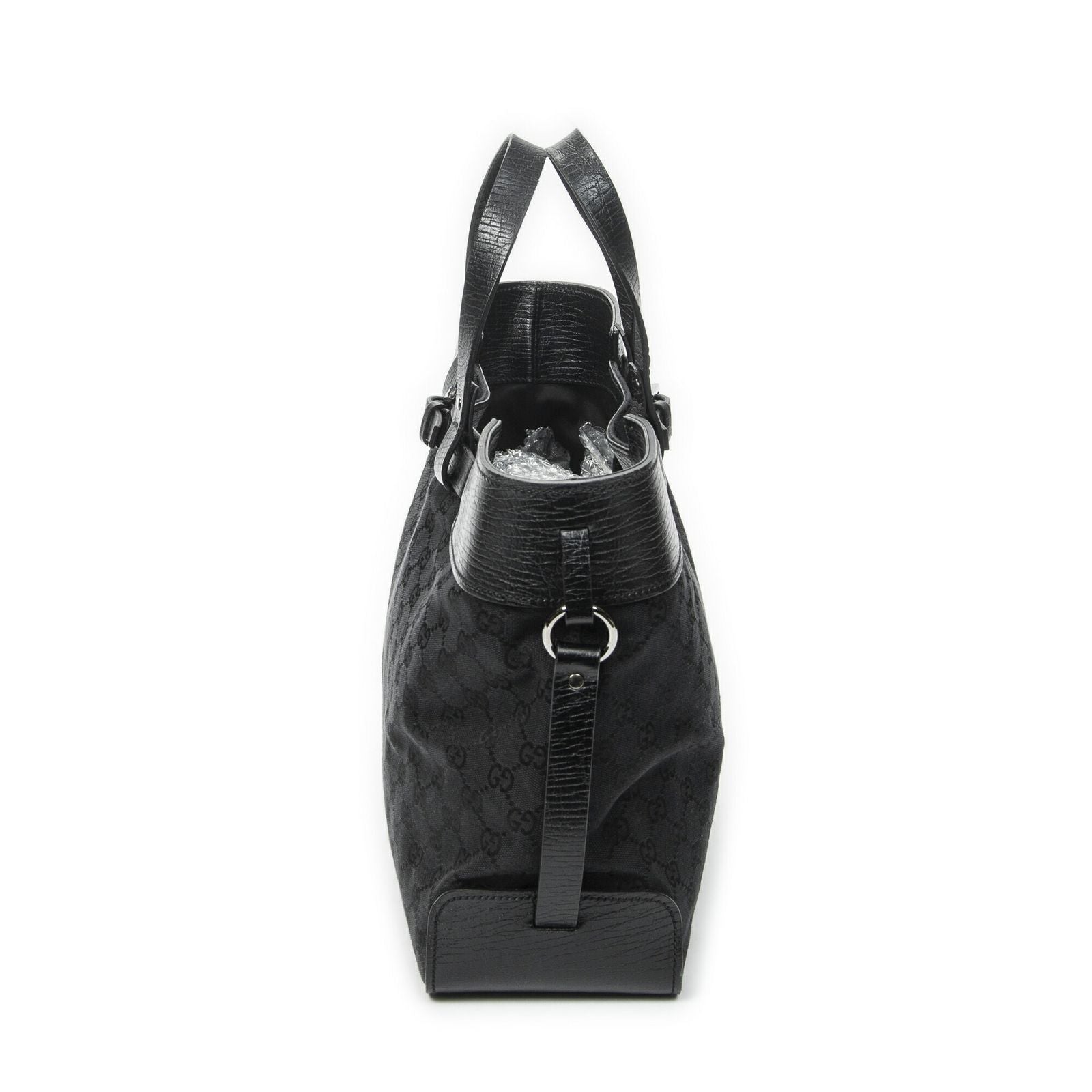 Gucci Eclipse Tote Black GG Canvas — view 3