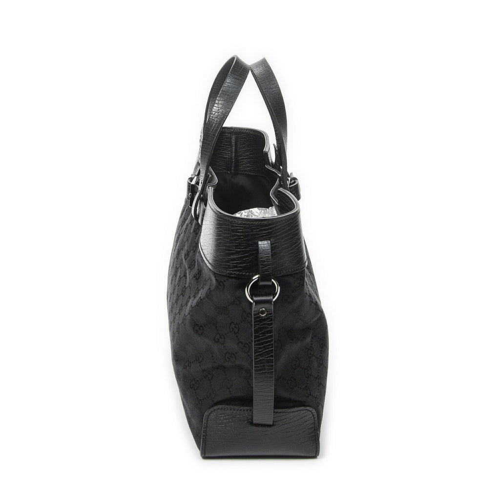 Gucci Eclipse Tote Black GG Canvas — view 4