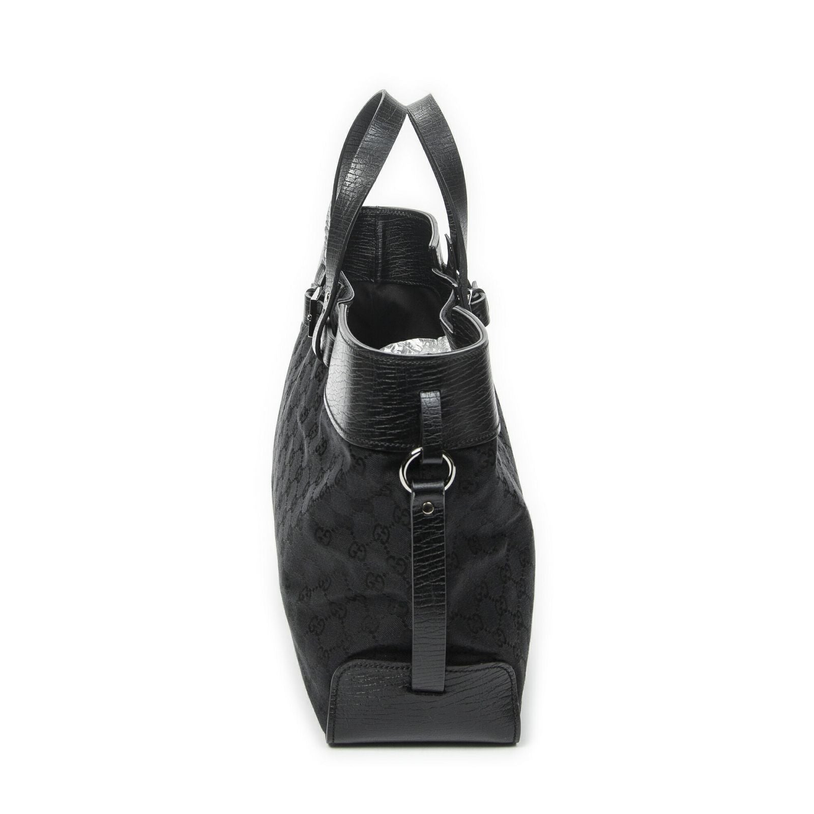 Gucci Eclipse Tote Black GG Canvas — view 4