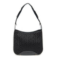 Celine Vintage Mini Zip Hobo Black C Macadam Canvas