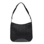 Celine Vintage Mini Zip Hobo Black C Macadam Canvas
