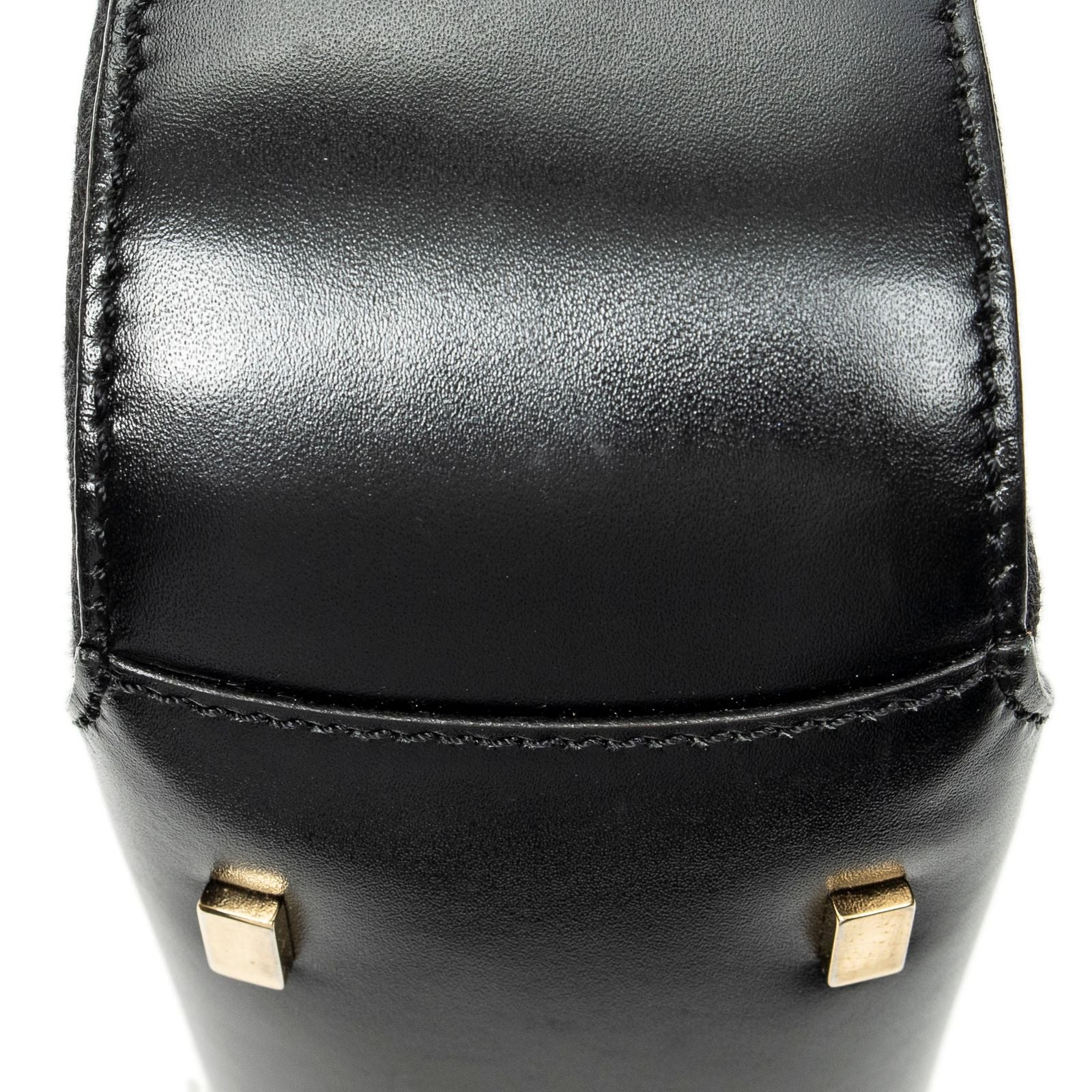 Celine Vintage Mini Zip Hobo Black C Macadam Canvas — view 8