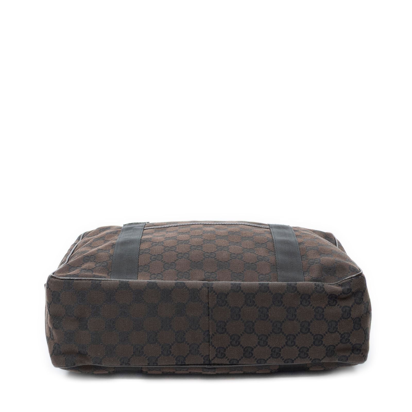 Gucci Laptop Bag Dark Brown GG Canvas — view 6
