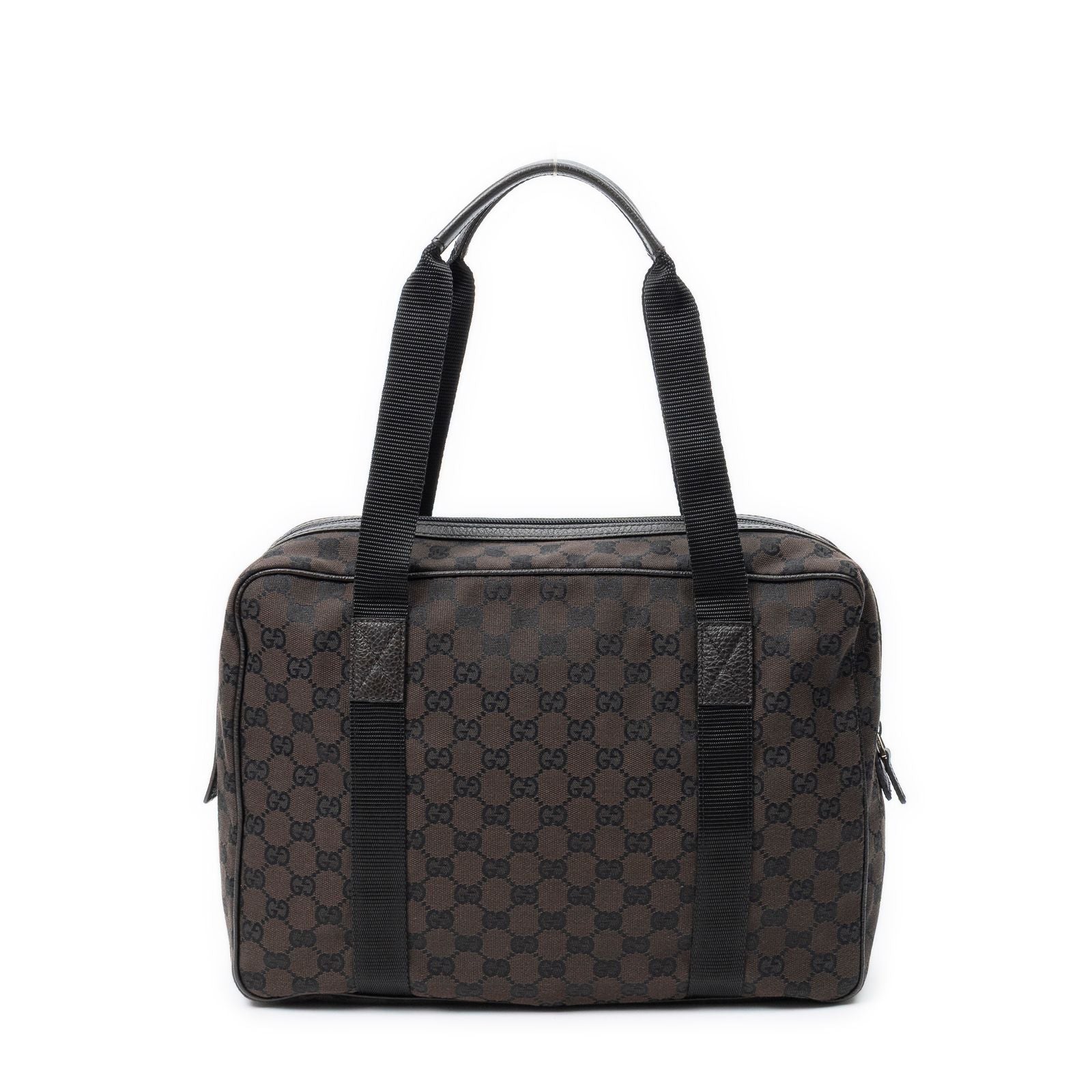 Gucci Laptop Bag Dark Brown GG Canvas — view 5