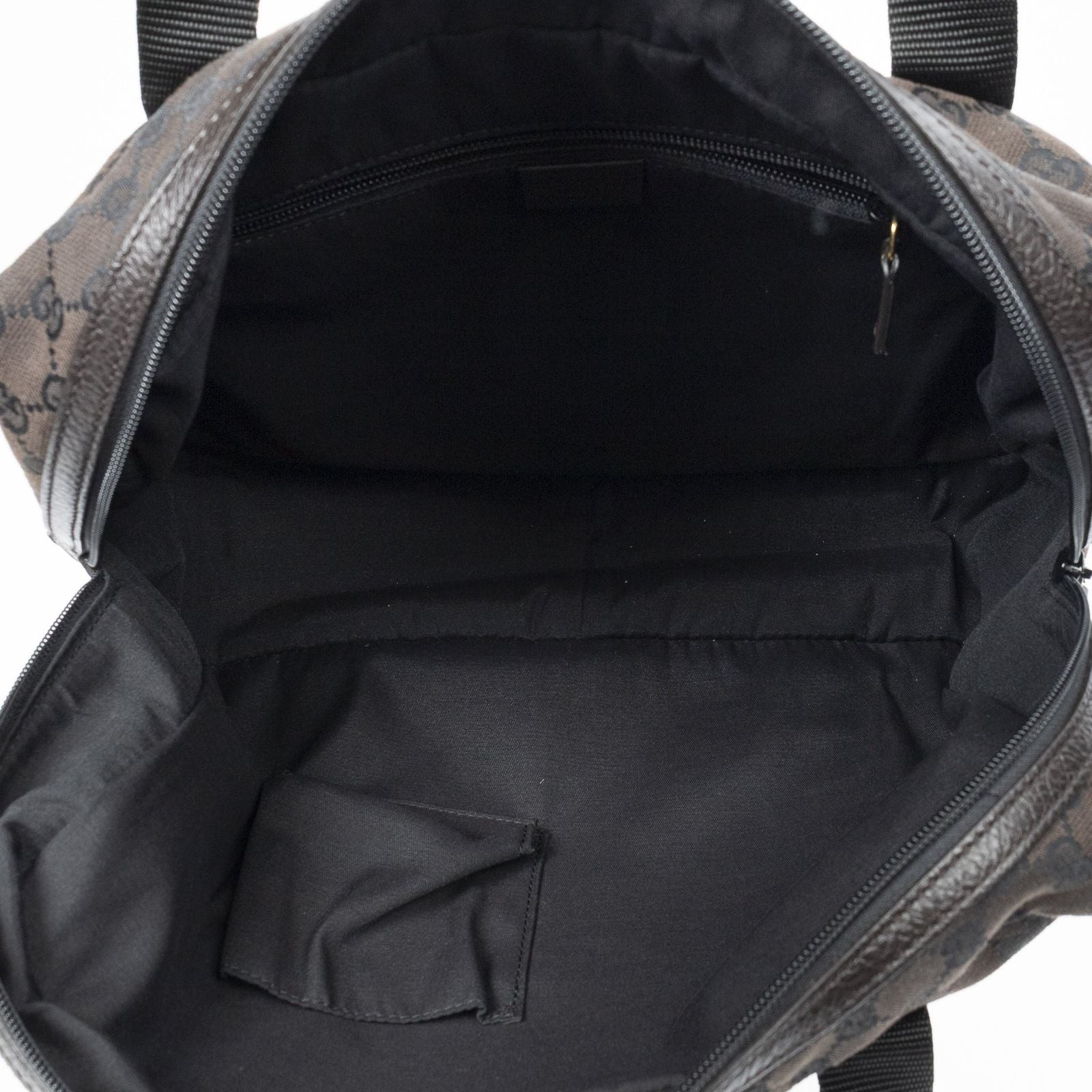 Gucci Laptop Bag Dark Brown GG Canvas — view 9