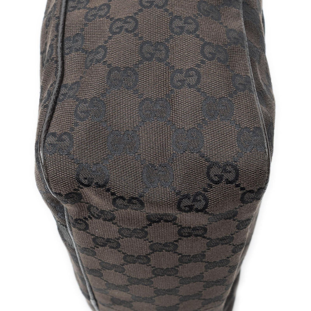 Gucci Laptop Bag Dark Brown GG Canvas — view 8