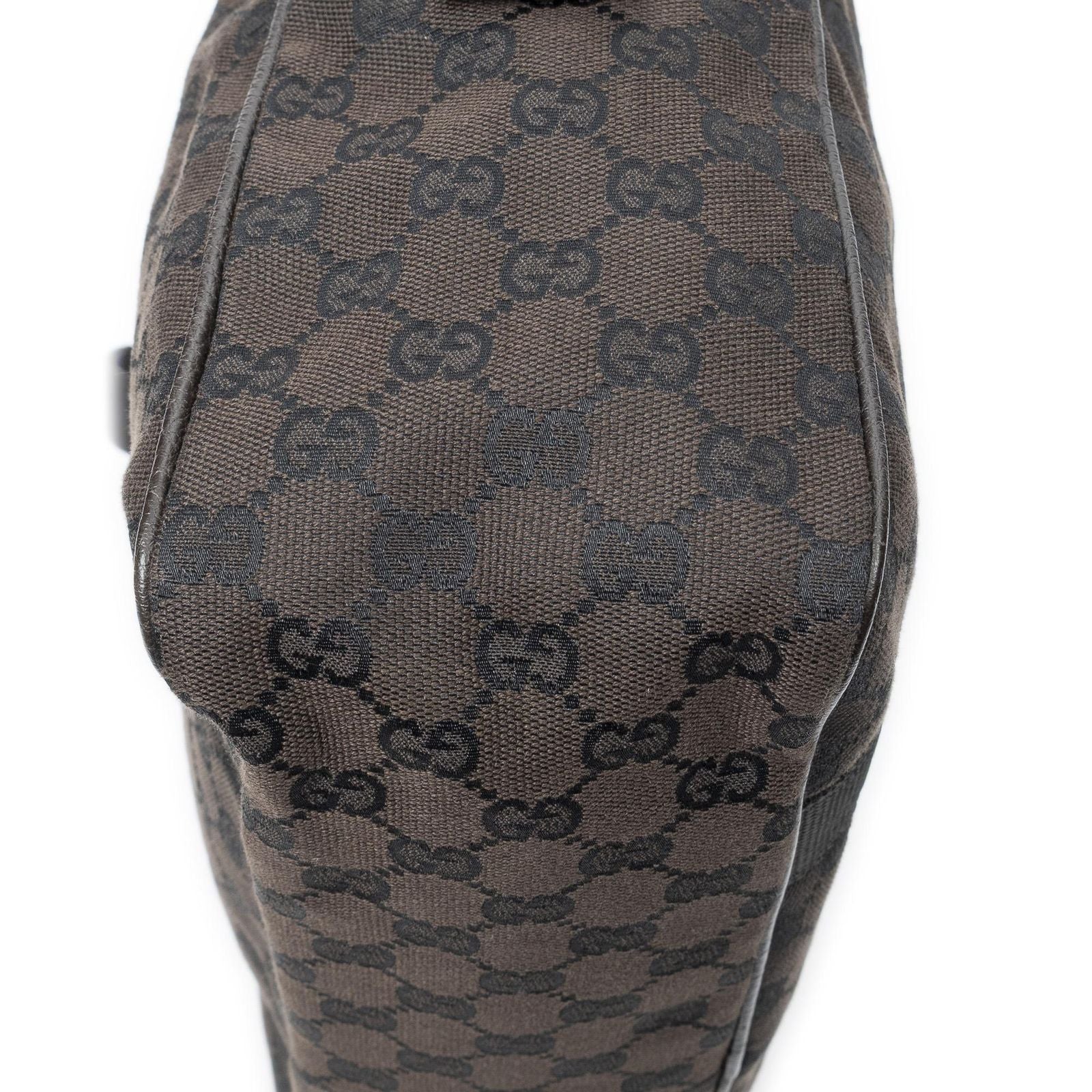 Gucci Laptop Bag Dark Brown GG Canvas — view 7