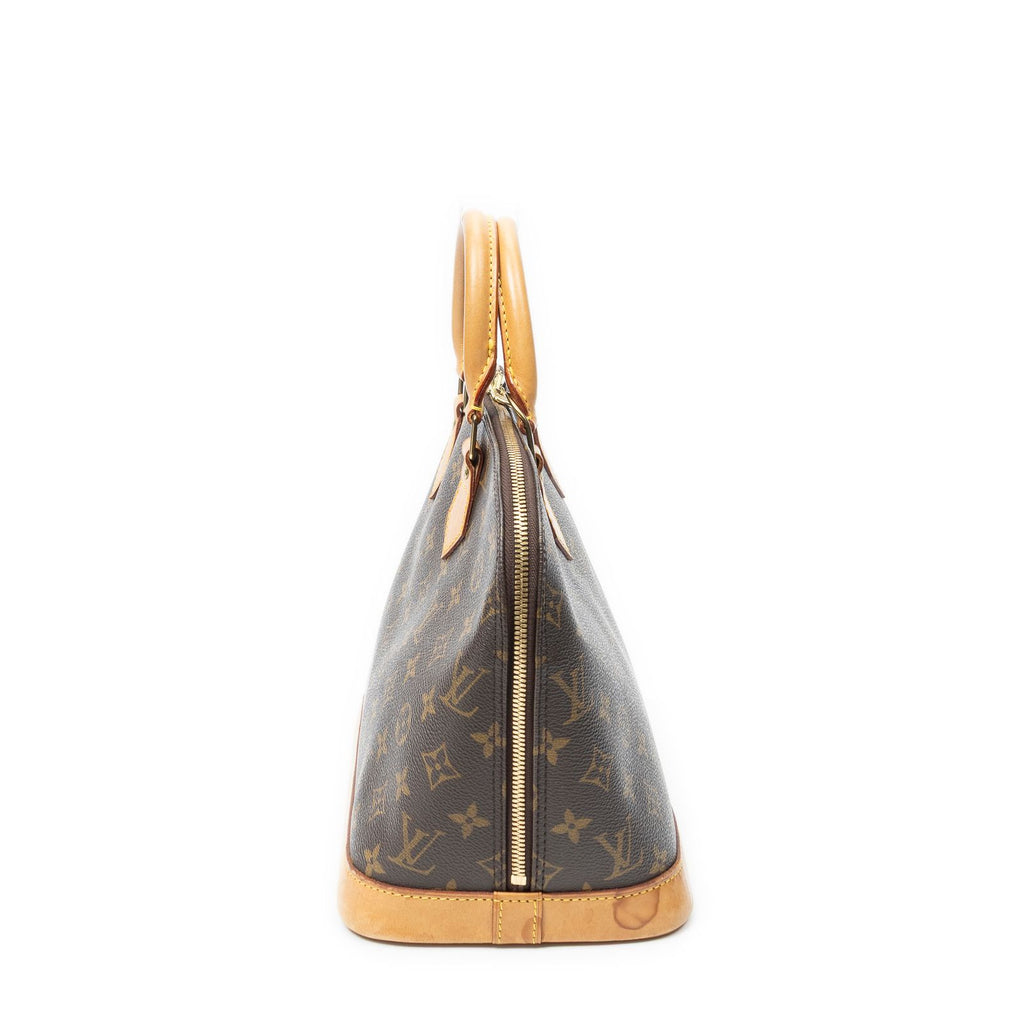 Louis Vuitton Alma Brown Monogram Canvas Handbag — view 3