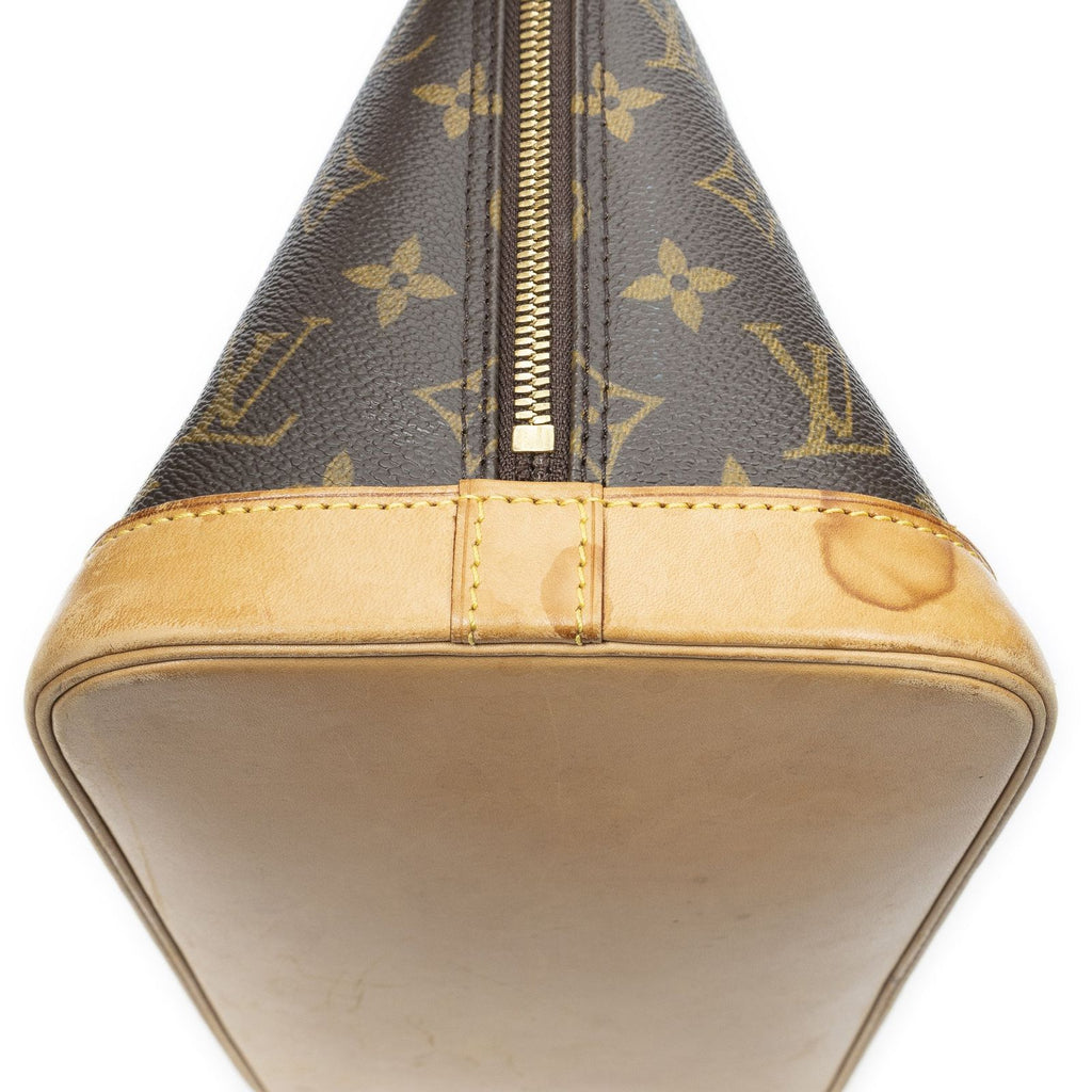 Louis Vuitton Alma Brown Monogram Canvas Handbag — view 7