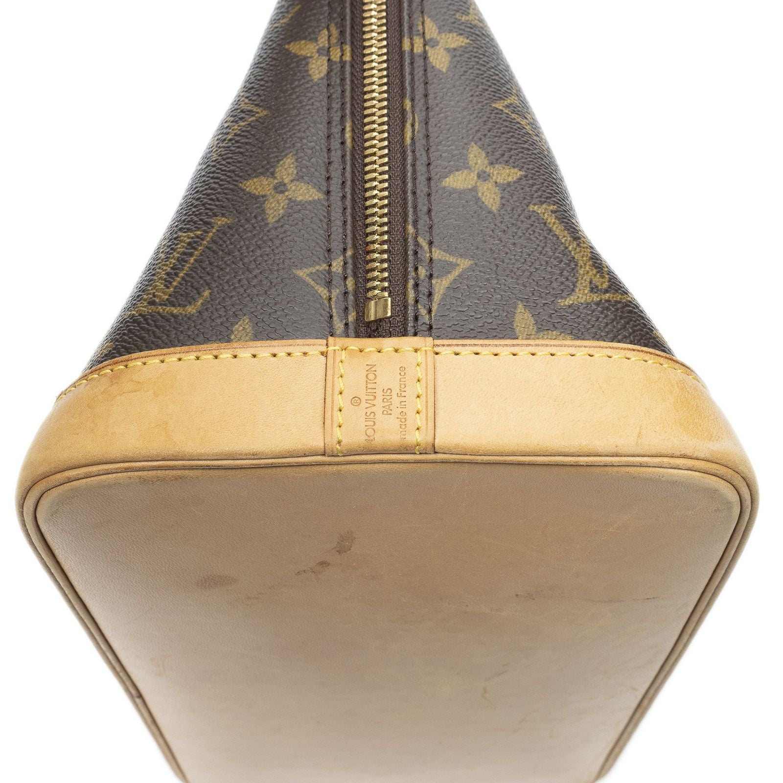 Louis Vuitton Alma Brown Monogram Canvas Handbag — view 8