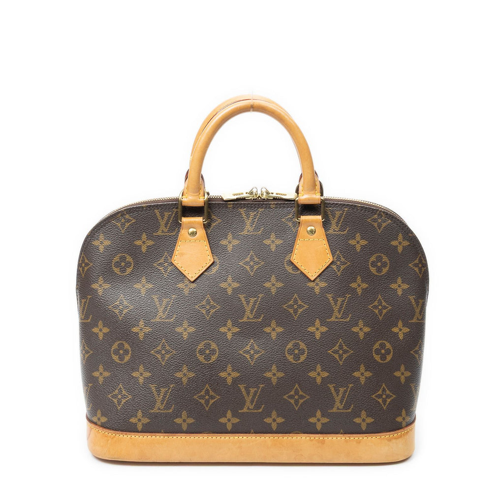 Louis Vuitton Alma Brown Monogram Canvas Handbag — view 5