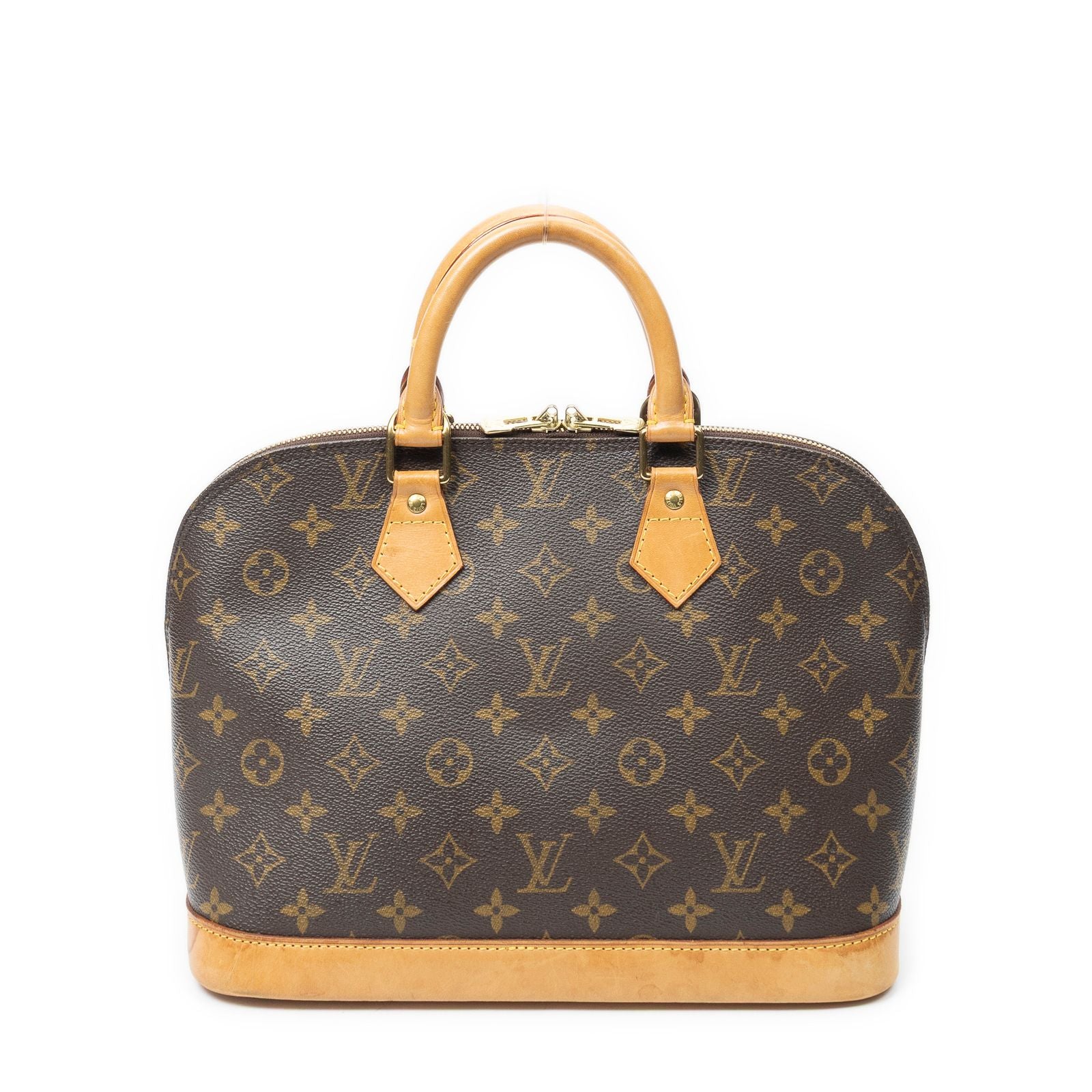 Louis Vuitton Alma Brown Monogram Canvas Handbag — view 5