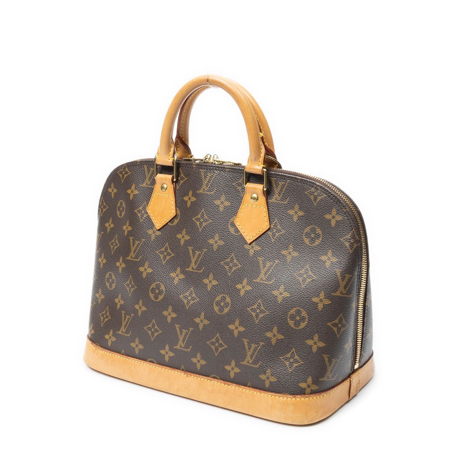 Louis Vuitton Alma Brown Monogram Canvas Handbag — view 2