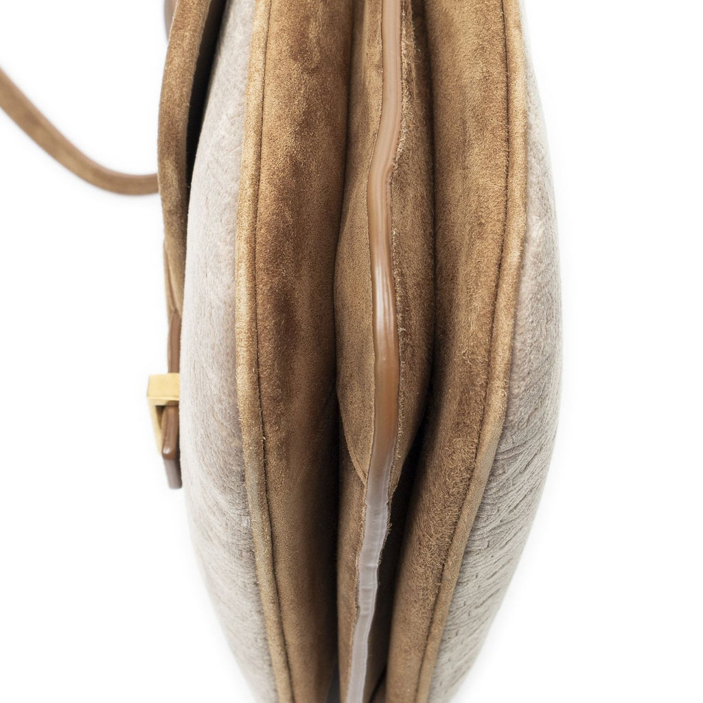 Saint Laurent le Monogram Satchel Brown GG Suede Leather — view 7