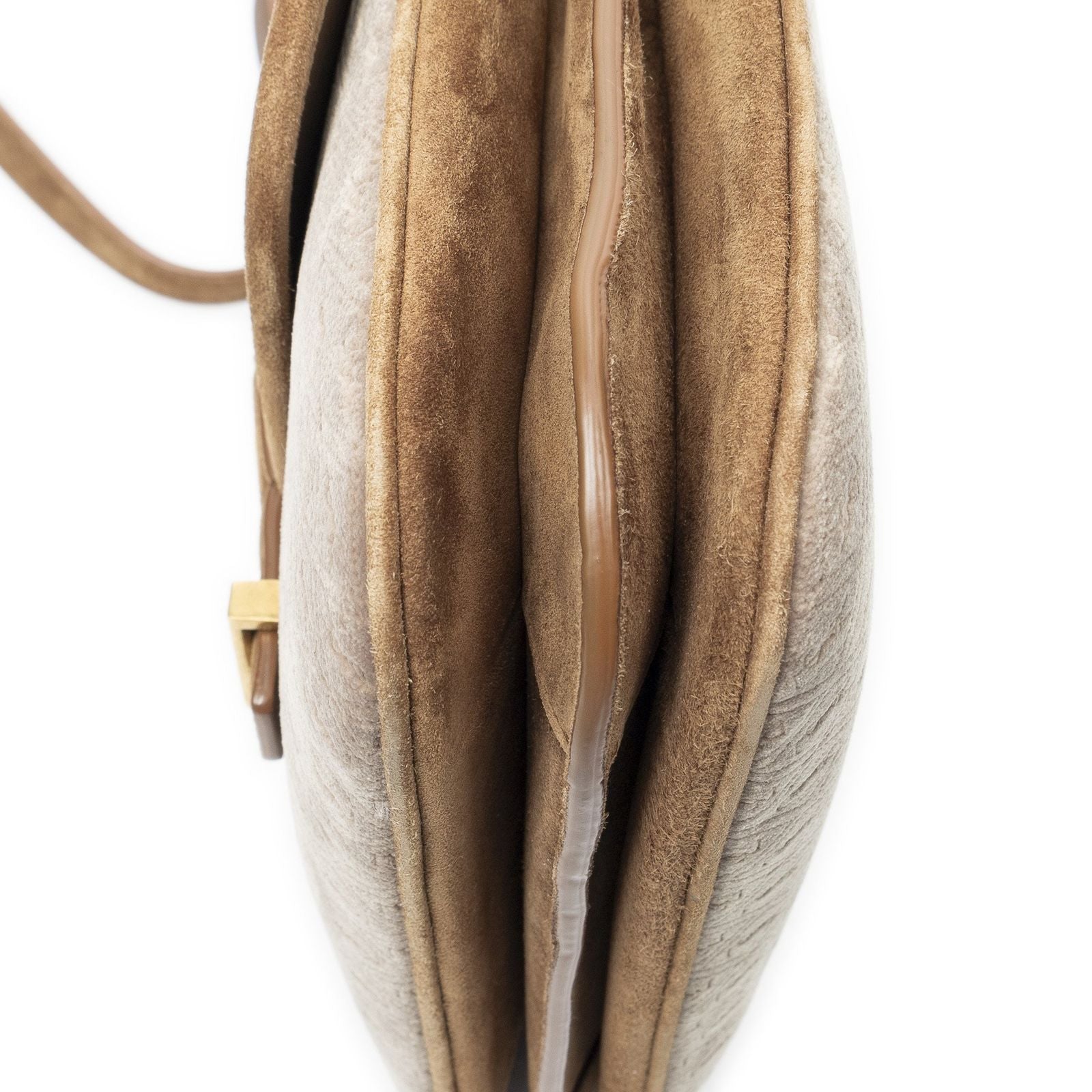 Saint Laurent le Monogram Satchel Brown GG Suede Leather — view 7