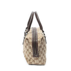 Gucci Small Boston Beige Brown GG Canvas Handbag — view 3