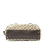 Gucci Small Boston Beige Brown GG Canvas Handbag — view 6