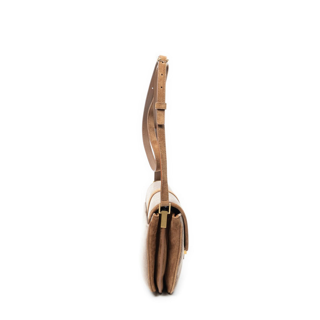 Saint Laurent le Monogram Satchel Brown GG Suede Leather — view 4