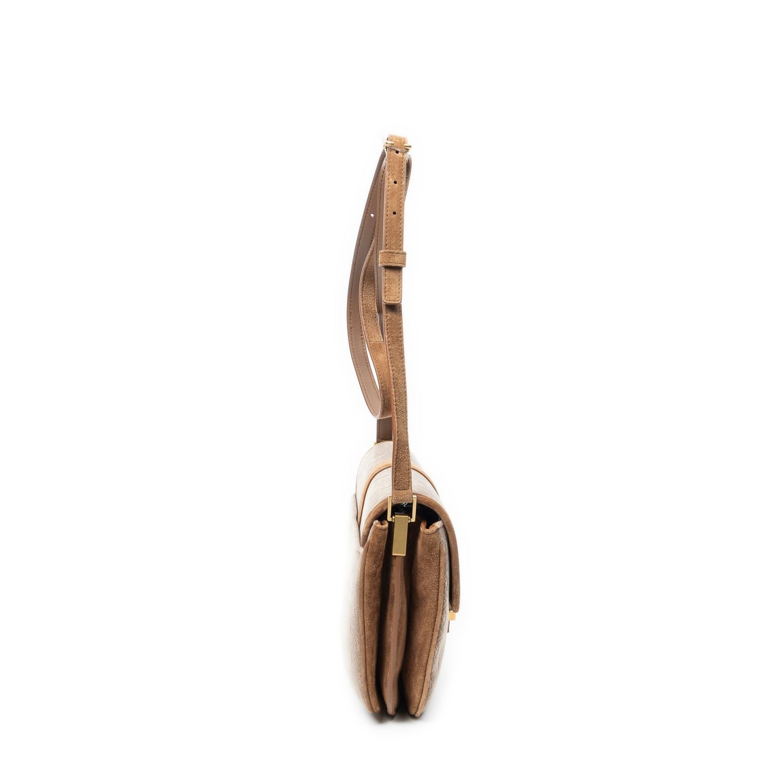 Saint Laurent le Monogram Satchel Brown GG Suede Leather — view 4