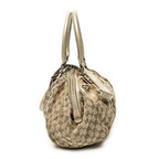 Gucci Ski Boston Beige Gold GG Canvas Shoulder — view 3