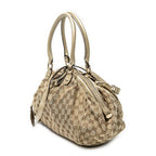 Gucci Ski Boston Beige Gold GG Canvas Shoulder — view 2