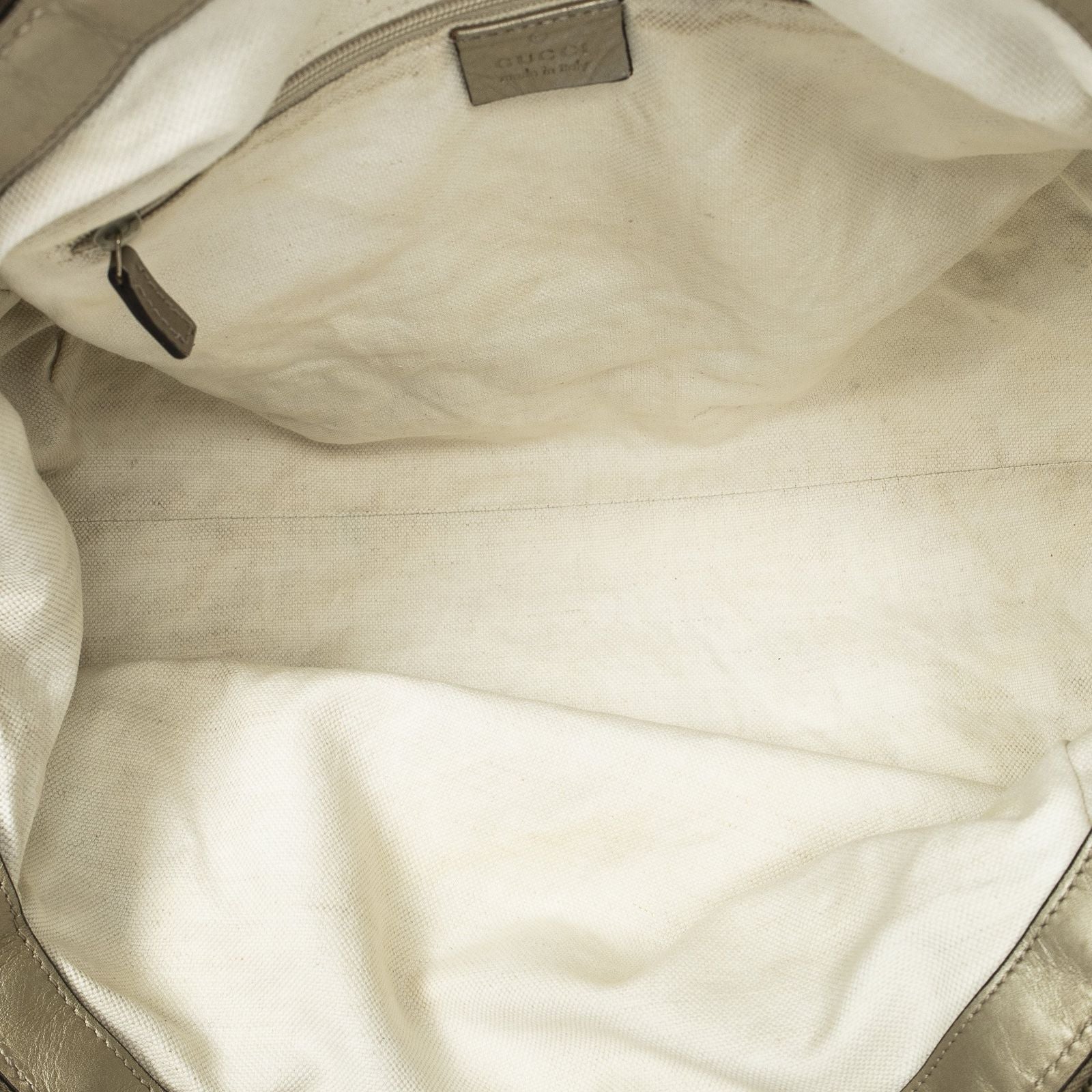 Gucci Ski Boston Beige Gold GG Canvas Shoulder — view 9
