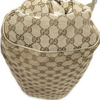 Gucci Ski Boston Beige Gold GG Canvas Shoulder — view 8