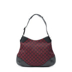 Gucci Small Zip Hobo Red Black GG Canvas