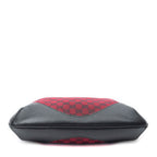 Gucci Small Zip Hobo Red Black GG Canvas — view 6