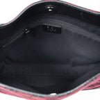 Gucci Small Zip Hobo Red Black GG Canvas — view 9