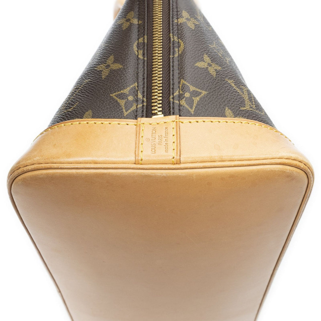 Louis Vuitton Alma Brown Monogram Canvas Handbag — view 8