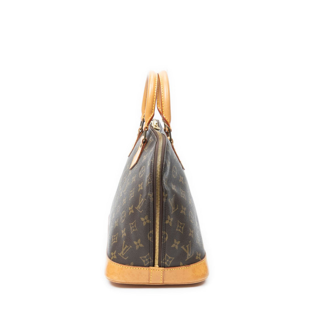Louis Vuitton Alma Brown Monogram Canvas Handbag — view 3