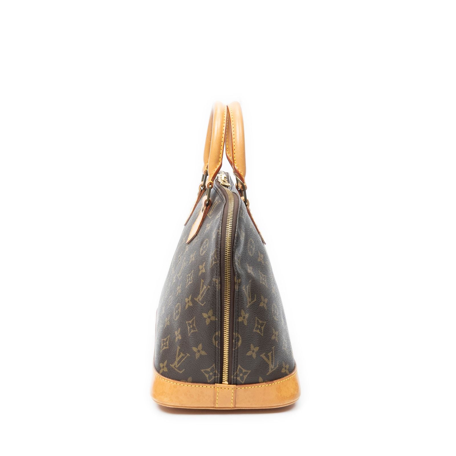 Louis Vuitton Alma Brown Monogram Canvas Handbag — view 3