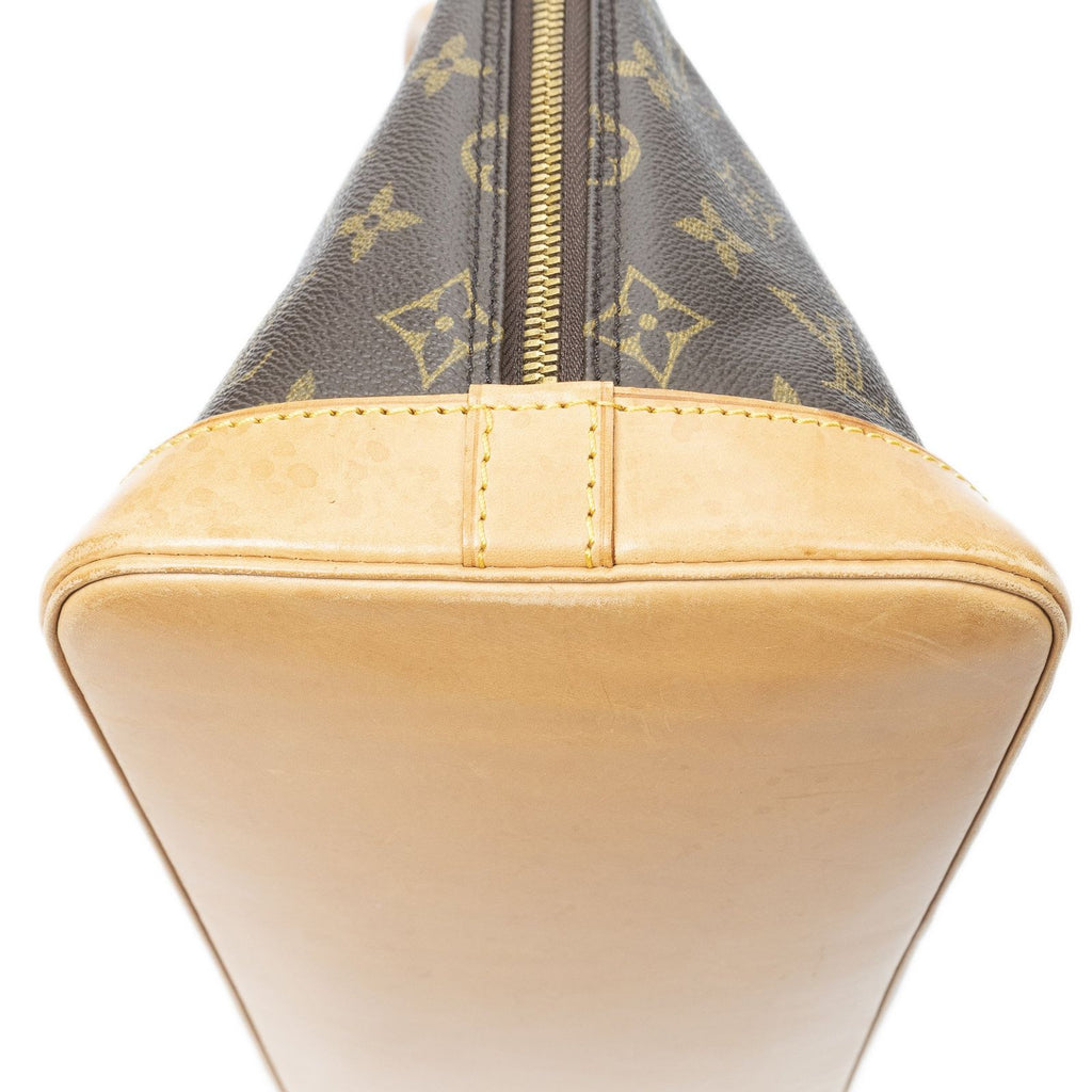 Louis Vuitton Alma Brown Monogram Canvas Handbag — view 7