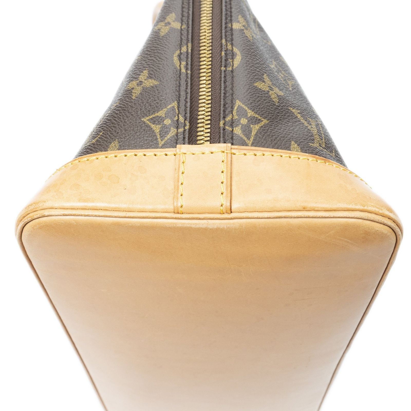 Louis Vuitton Alma Brown Monogram Canvas Handbag — view 7