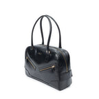 Gucci Bowling Shoulder Bag Black Micro Guccissima Leather — view 2