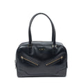 Gucci Bowling Shoulder Bag Black Micro Guccissima Leather