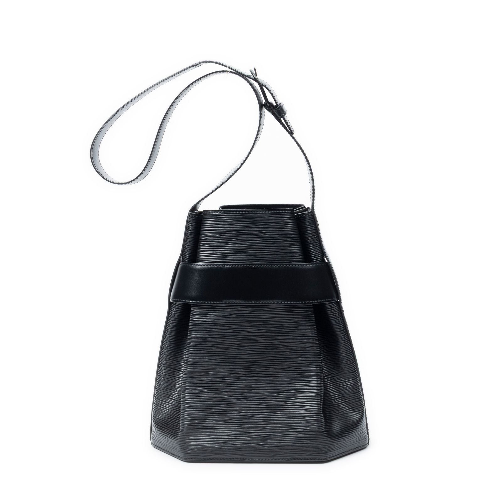 Louis Vuitton Sac Depot Black Epi Shoulder — view 5