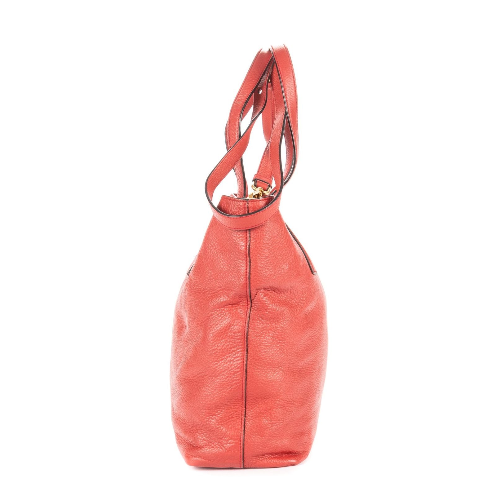 Prada Open Tote Red Vitello Daino — view 3