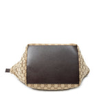 Gucci Web Trapeze Tote Brown Beige GG Canvas — view 6