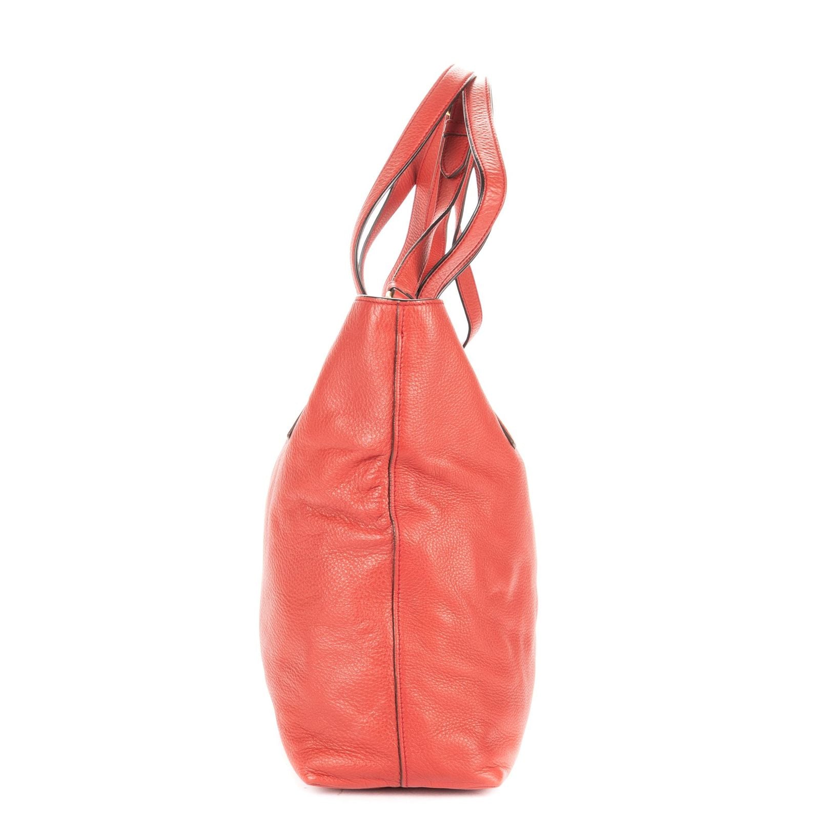 Prada Open Tote Red Vitello Daino — view 4