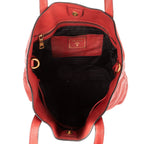 Prada Open Tote Red Vitello Daino — view 9