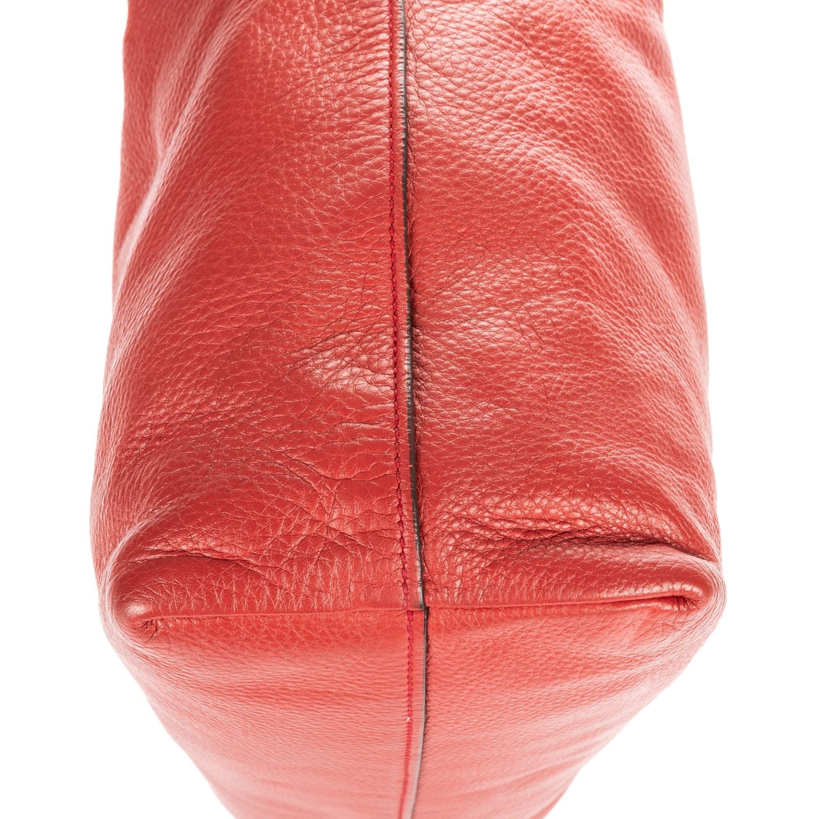 Prada Open Tote Red Vitello Daino — view 7