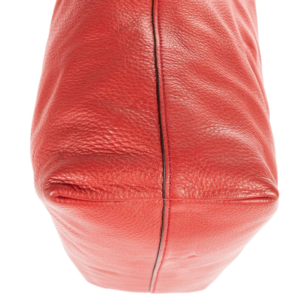 Prada Open Tote Red Vitello Daino — view 8