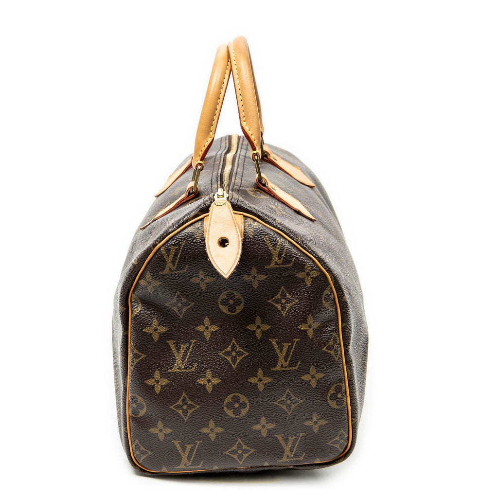 Louis Vuitton Speedy Brown Monogram Canvas Handbag — view 3