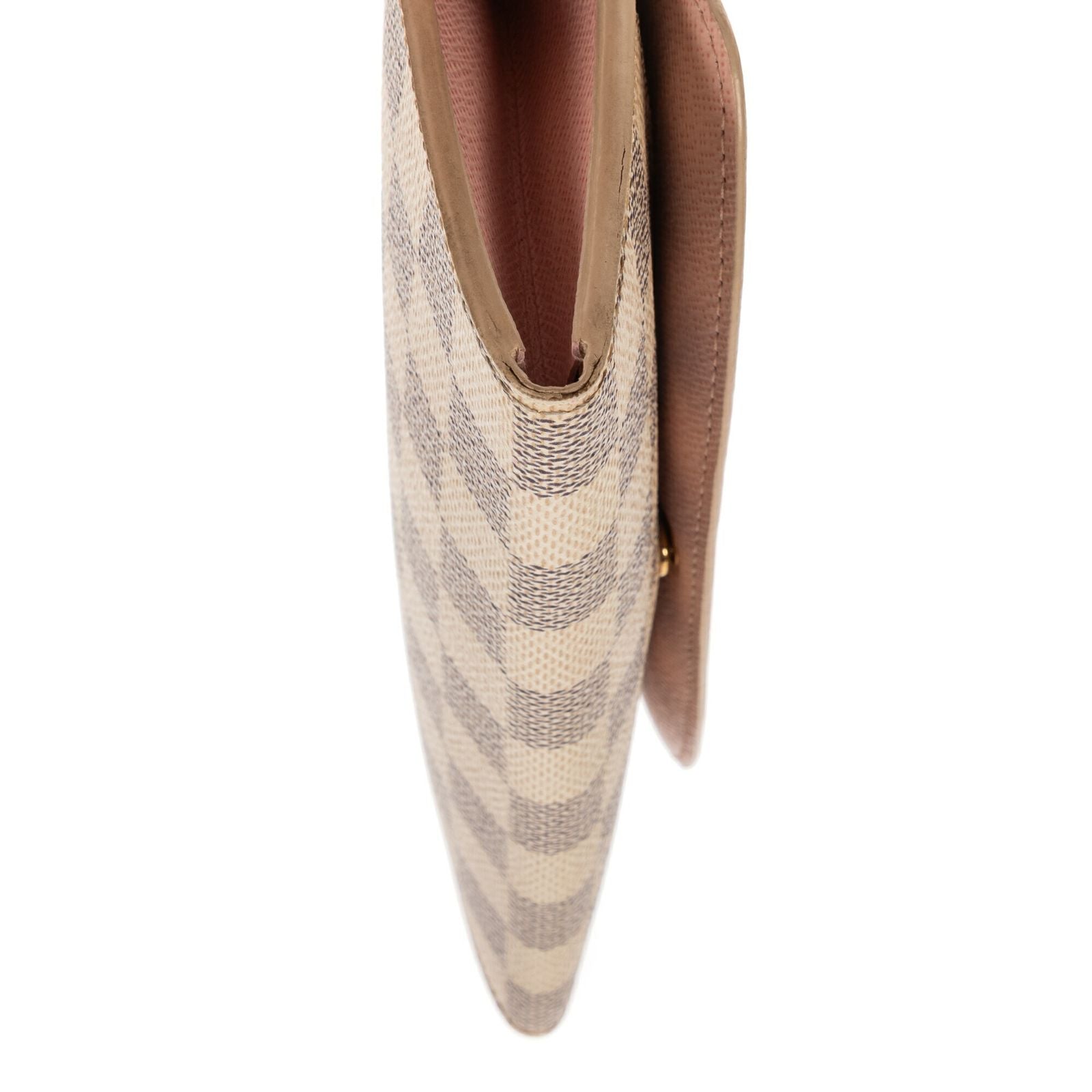 Louis Vuitton Emily Ivory Pink Damier Azur Wallet — view 8