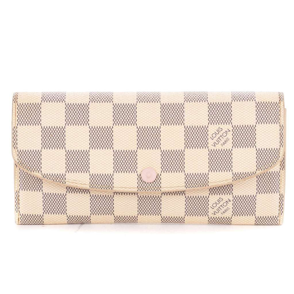 Louis Vuitton Emily Ivory Pink Damier Azur Wallet