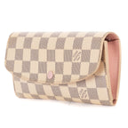 Louis Vuitton Emily Ivory Pink Damier Azur Wallet — view 2