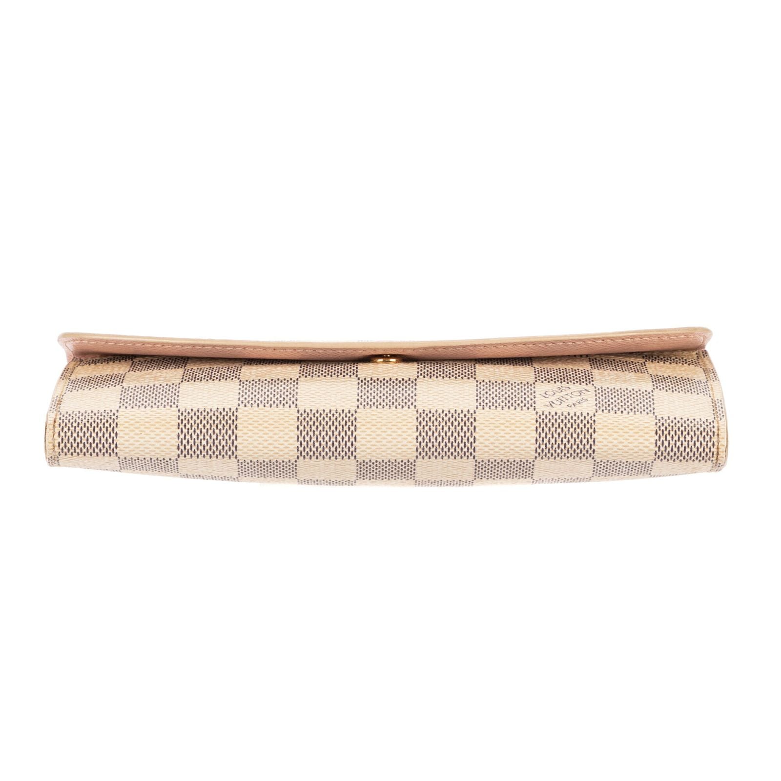 Louis Vuitton Emily Ivory Pink Damier Azur Wallet — view 6