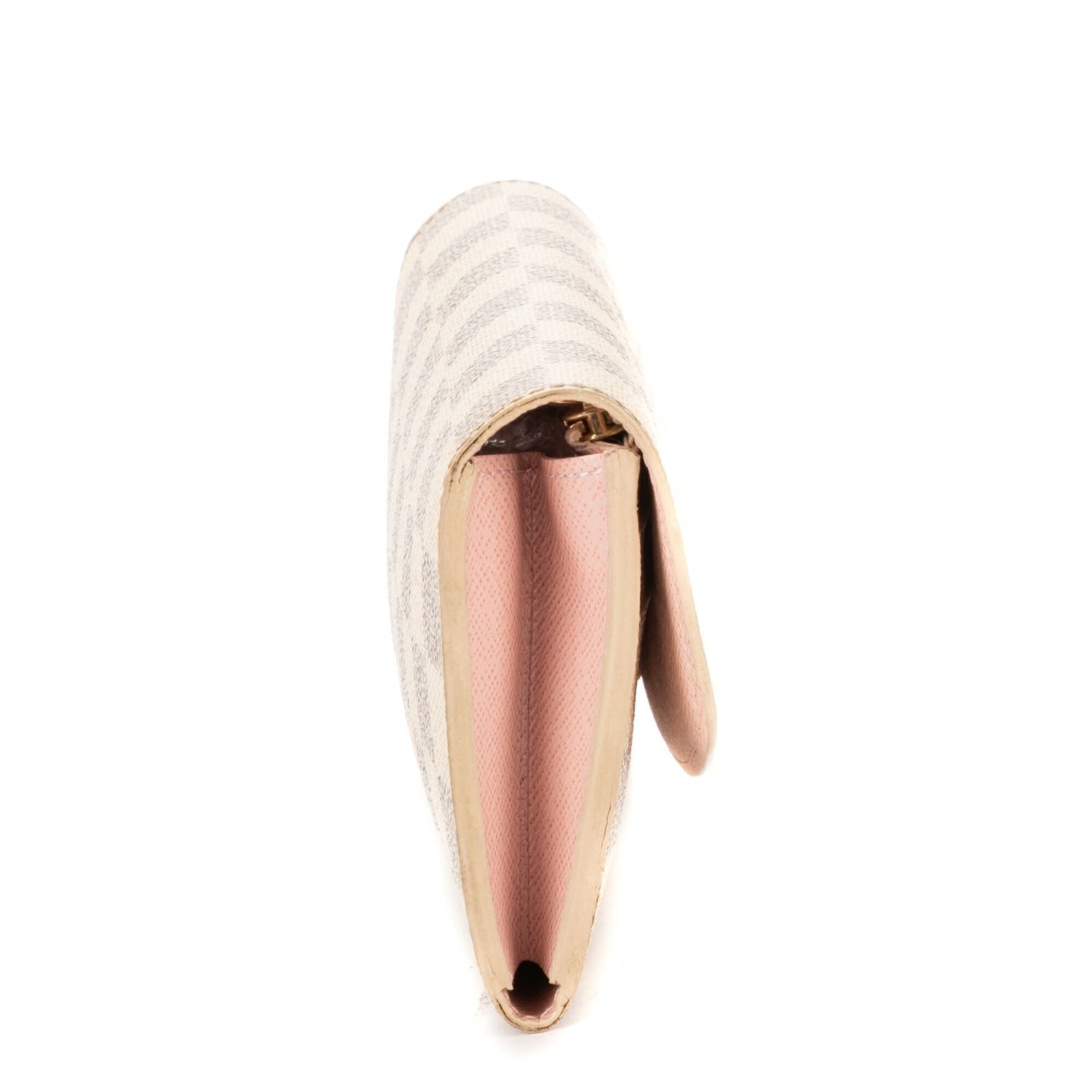 Louis Vuitton Emily Ivory Pink Damier Azur Wallet — view 4